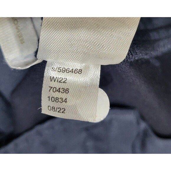 Ann Taylor THE ANKLE High Rise Cuffed Pant Slim Leg Navy Sz. 8 Career Preppy New - Picture 6 of 9